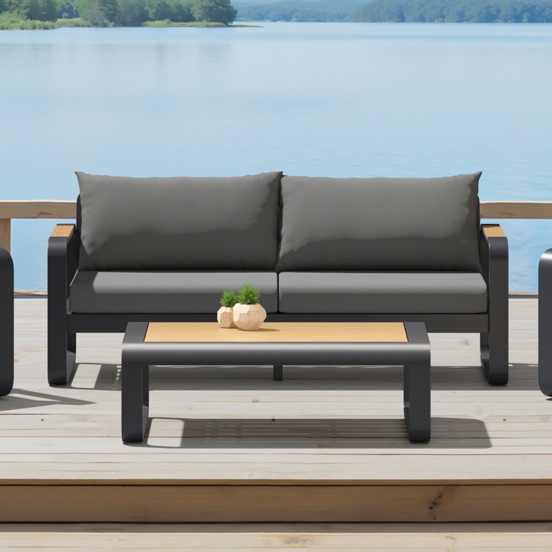 Andes Patio Sofa - Canvas Charcoal, Charcoal