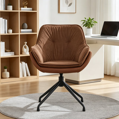 Chaise de bureau rembourrée pivotante pour bureau à domicile