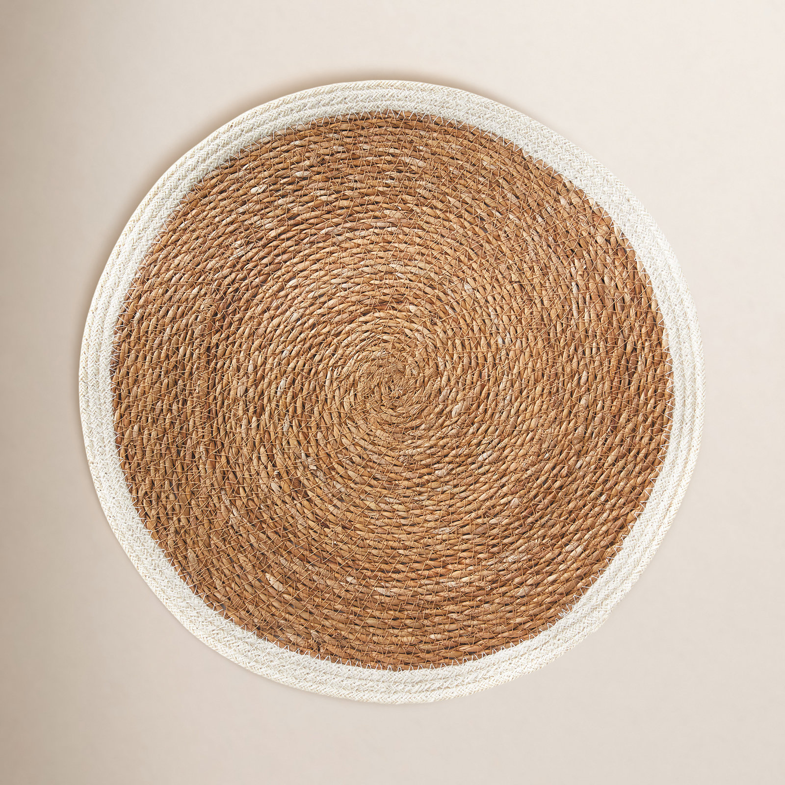 Jayde Reversible Jute Placemat, Natural/White