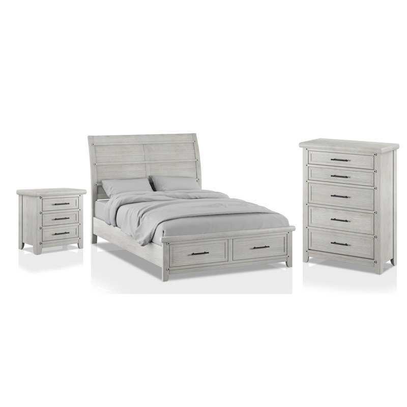 Ensemble de chambre configurable avec lit plateforme Amasa