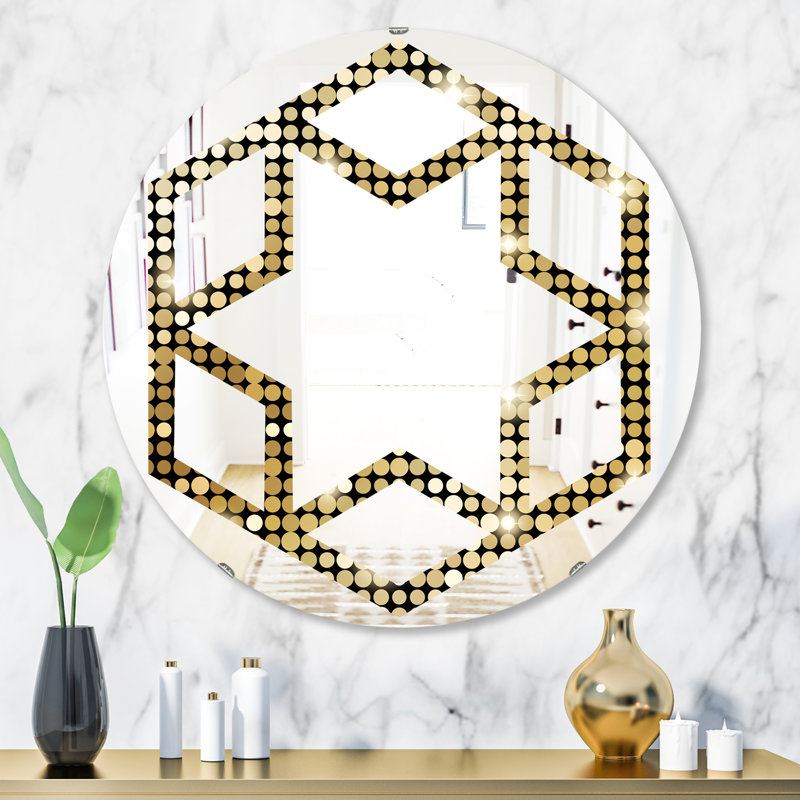 Miroir mural Hexagon Star, H 31,5 po x l po