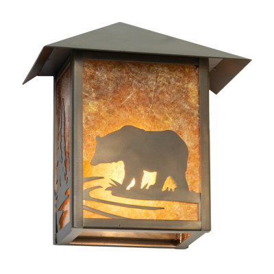 9" Wide Seneca Bear Creek Left Wall Sconce