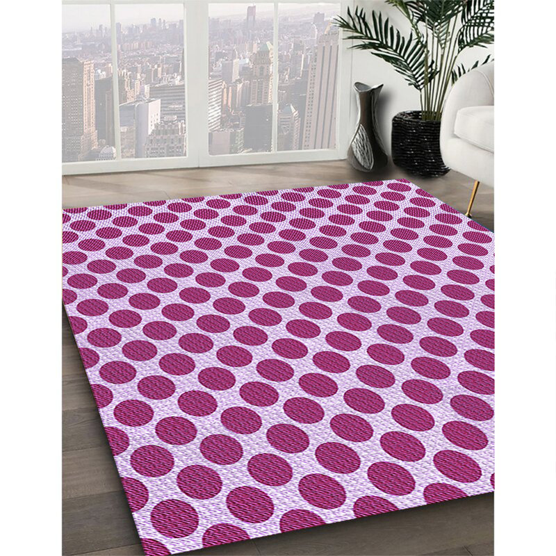 Tapis mauve tissé à la machine, Rectangle 8 pi x 10 pi