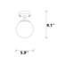 Luminaire suspendu sphère 1 lumière Bengtson