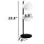 Lampe de table double globe-699869526
