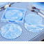 Cloud Coasters in Periwinkle with Caddy