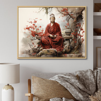 " Orange Beige Buddhism Sacred Scriptures "