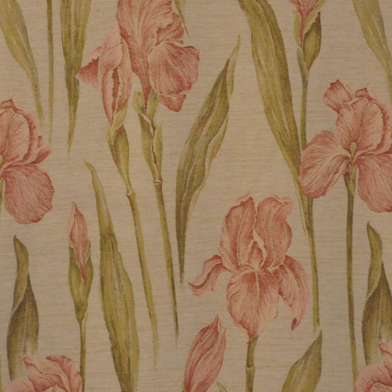 Floral Fabric Fabric, Buff