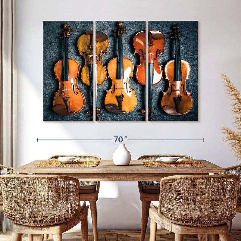 Abarca Violin Collection, 42" H x 65" W