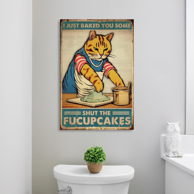 Shut the Fucupcakes - impression sur toile tendue