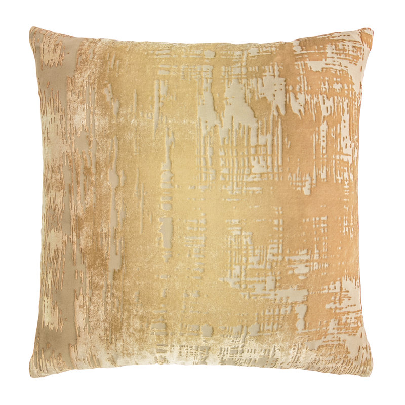 Square Pillow Cover & Insert, Gold Beige, 22"H x 22"W