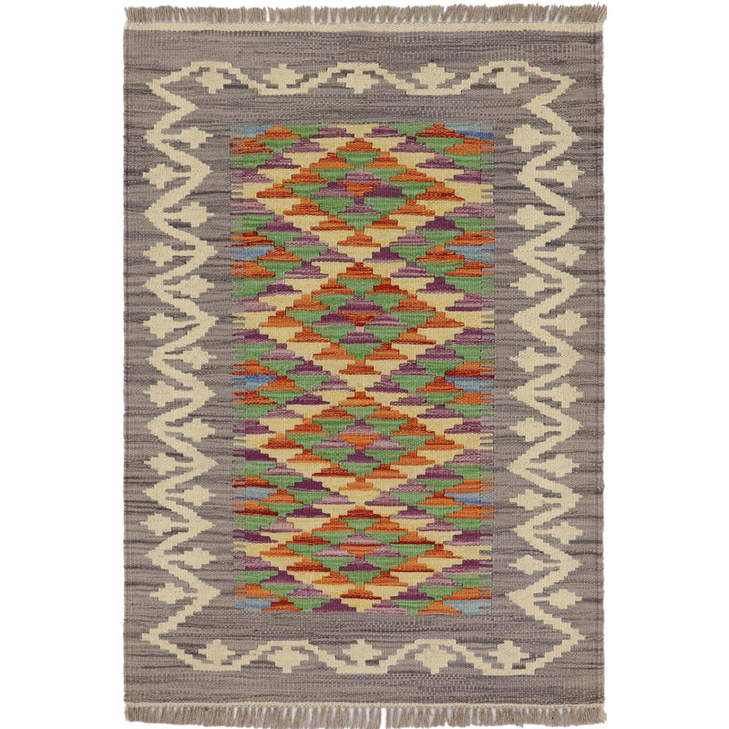 Tapis gris / beige / rouille Windcrest