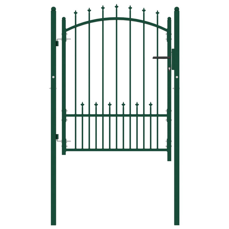Netawaka Metal Gate, Green, 175cm H x 102cm W