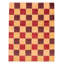 Tapis rouge en laine noué à la main de conception unique 7 pi 10 po x 10 pi 1 po New Age Fredric