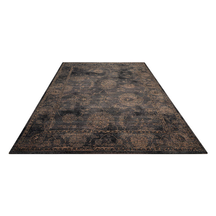 Mahaffey Charcoal Area Rug