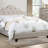1Pc Queen Size Bed Adjustable HB Light Brown Polyfiber Tufted Upholstered Wooden Bedframe(Bed)-1786574387-1786574384
