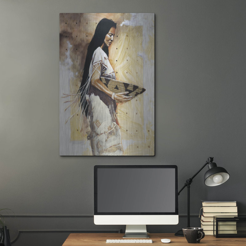 «Seeking Shade On Metal» par J.E. Knauf, reproduction, H 36 po x l 24 po