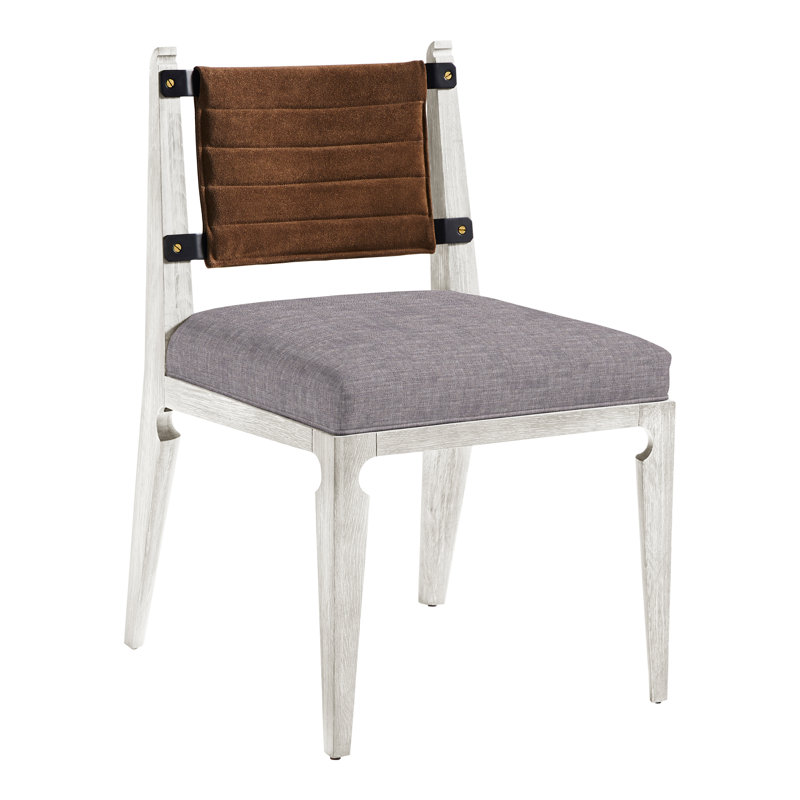 Thom Filicia Home Gifford Side Chair, Casa Blanca, Nomad Slate Crypton® Chenille