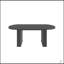 Table de salle à manger extensible ovale pour 4 à 8 personnes, base en bois pour les réunions de famille et de salon