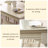 White Rectangular Solid Dining Table For Dining Room/Kitchen