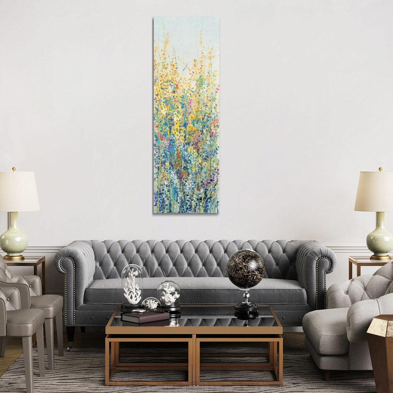 Wildflower Panel III by Timothy O' Toole - Wrapped Canvas Panoramic Painting, 182.88 cm H x 60.96 cm W
