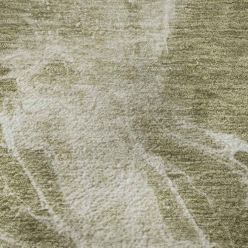 Premium Machine Washable Mayfield AMF1936 Abstract Rug, Round 8'
