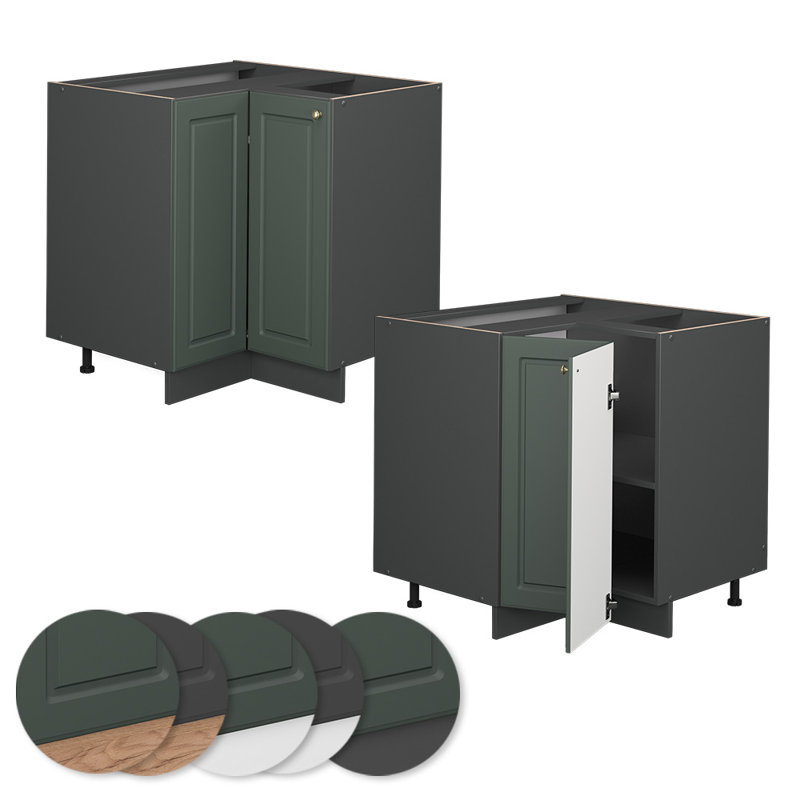 Fame 311 + front ant gold country house_80.5 x 82 x 51.6, Green/Grey