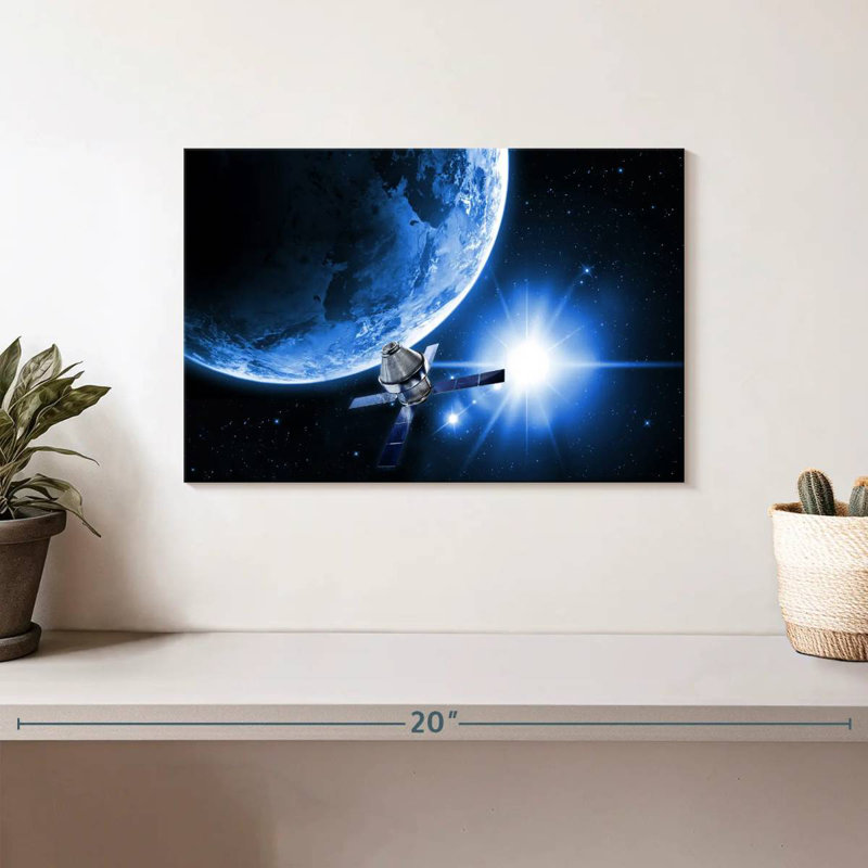 Oberle Satellite In Space, 8" H x 12" W