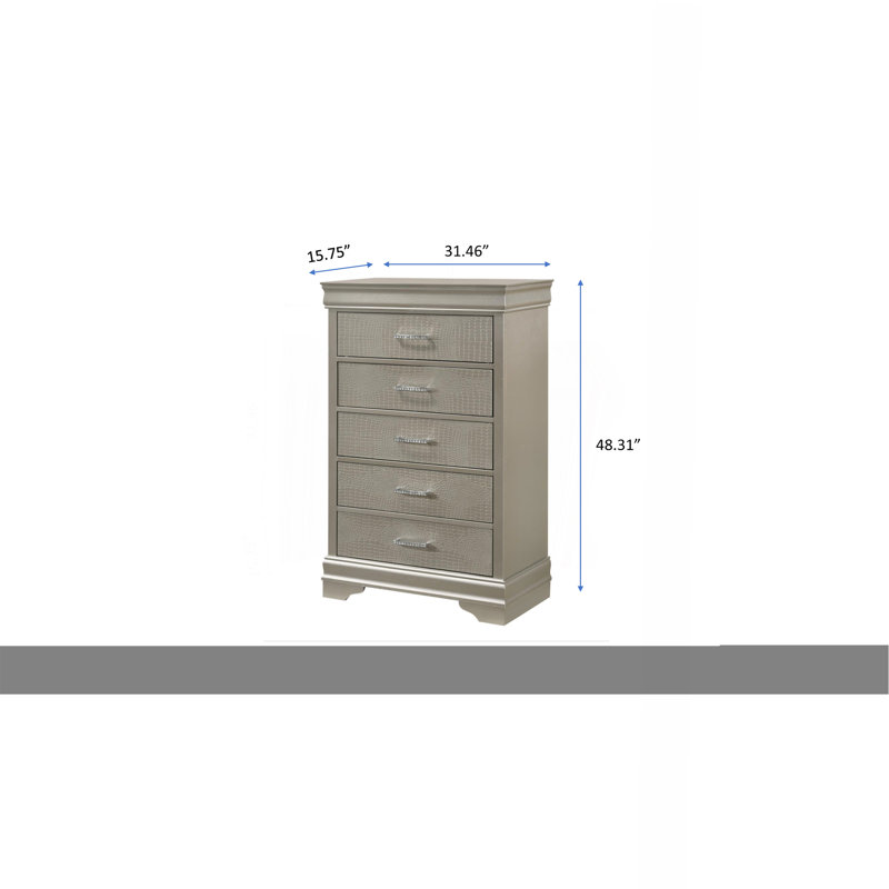 Amalia - Commode - Gol, Blanc