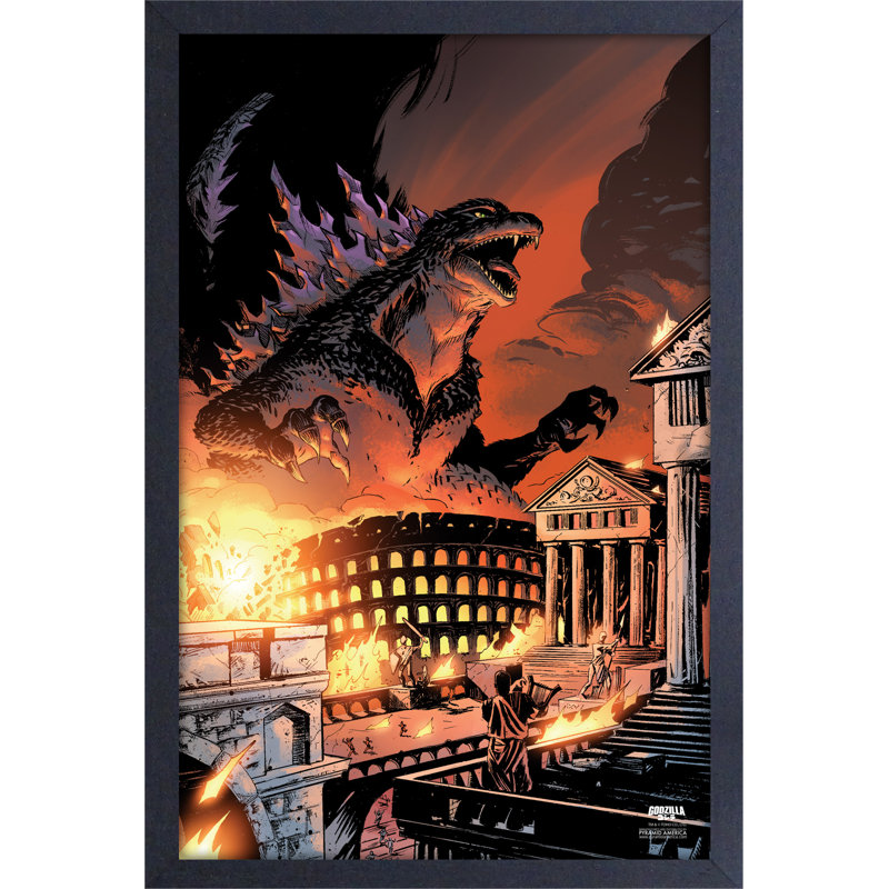 Godzilla - Rage Across Time 11 x 17, reproduction encadrée