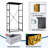 4 Drawer Dresser for Bedroom, Narrow Chest of Drawers, Wooden Top and Study Iron Frame 18"x37.5"-(WxH)