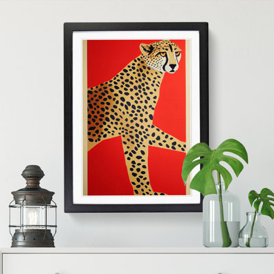 Arife Retro Cheetah Art - Wall Art
