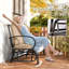Fauteuil oscillant d'extérieur 2 personnes pour 2 personnes