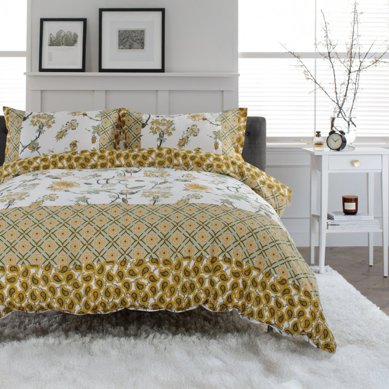Jacobean Sage Gold Single Duvet Set