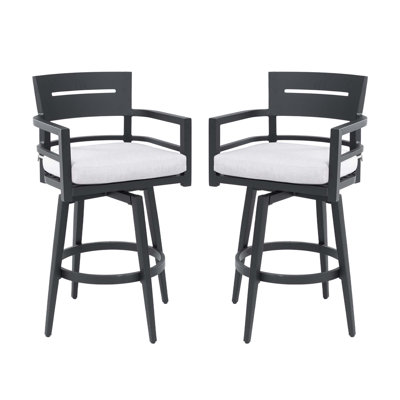 Chaises de bar pivotantes 2 pièces Modern Modern