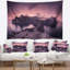 Purple night sky at mountains tapestry Landscape-28502414