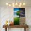 Toile «Striking Visual Split Scene» Représentant des environnements contrastés sur le mur-835795168