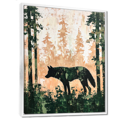 Forest Wolf Guardian Of The Woods I - Wolf Wall Art Living Room