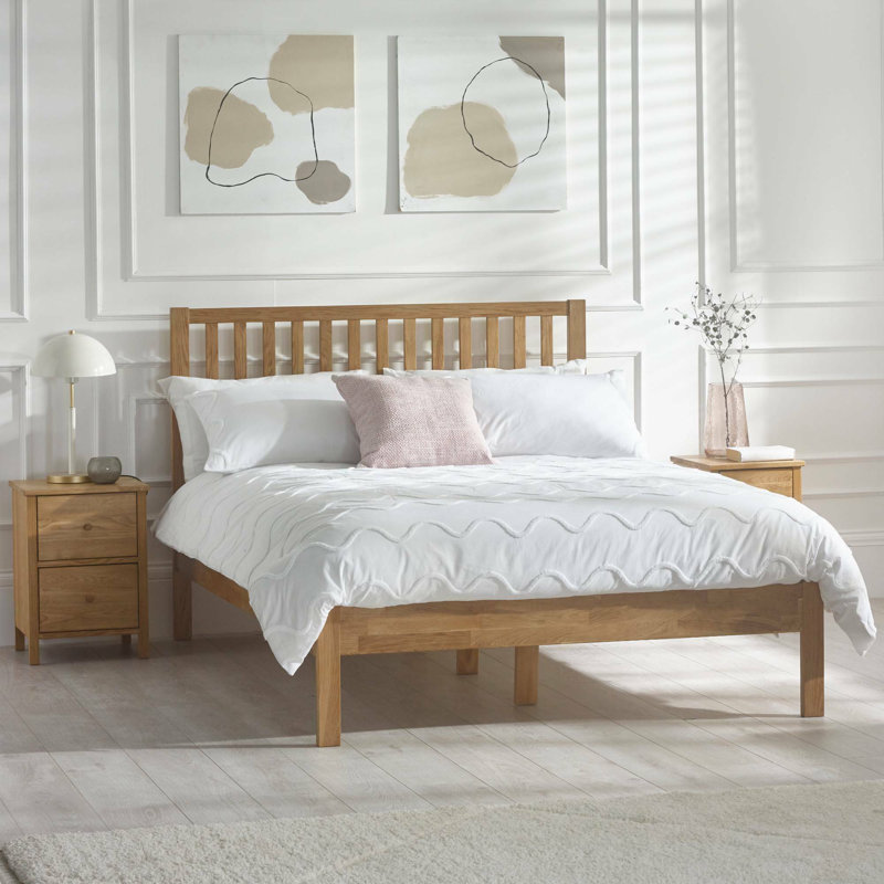 Maroa Bed, 144.5 x 196 cm, Oak