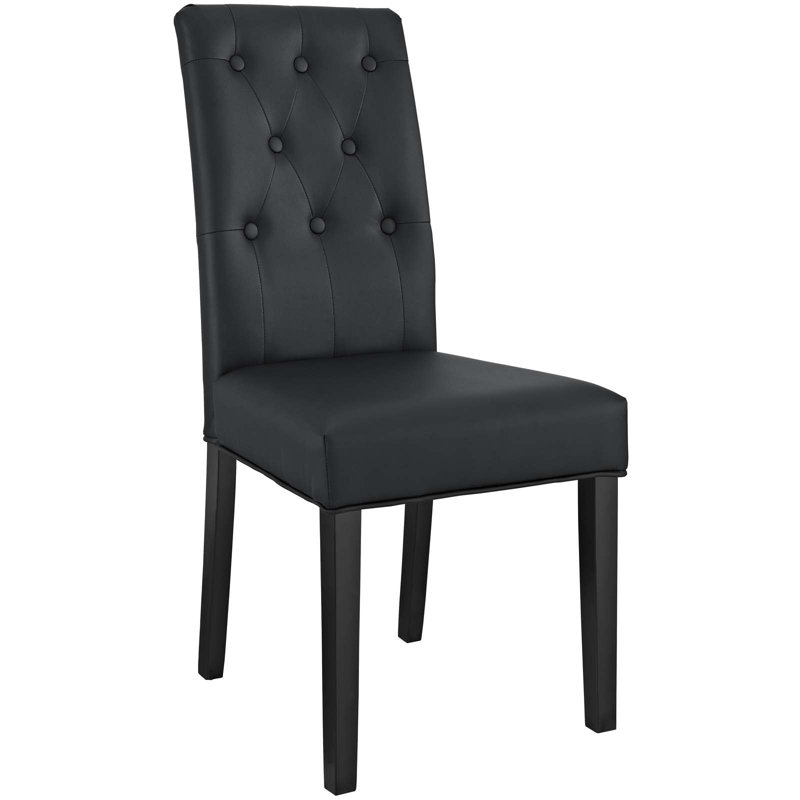 Chaise d'appoint Modway Confer, Vinyle noir