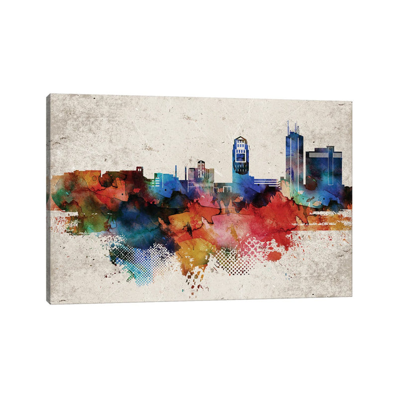 Ann Arbor Abstract by WallDecorAddict - Wrapped Canvas Print, 20.32cm H x 30.48cm W x 1.91 D