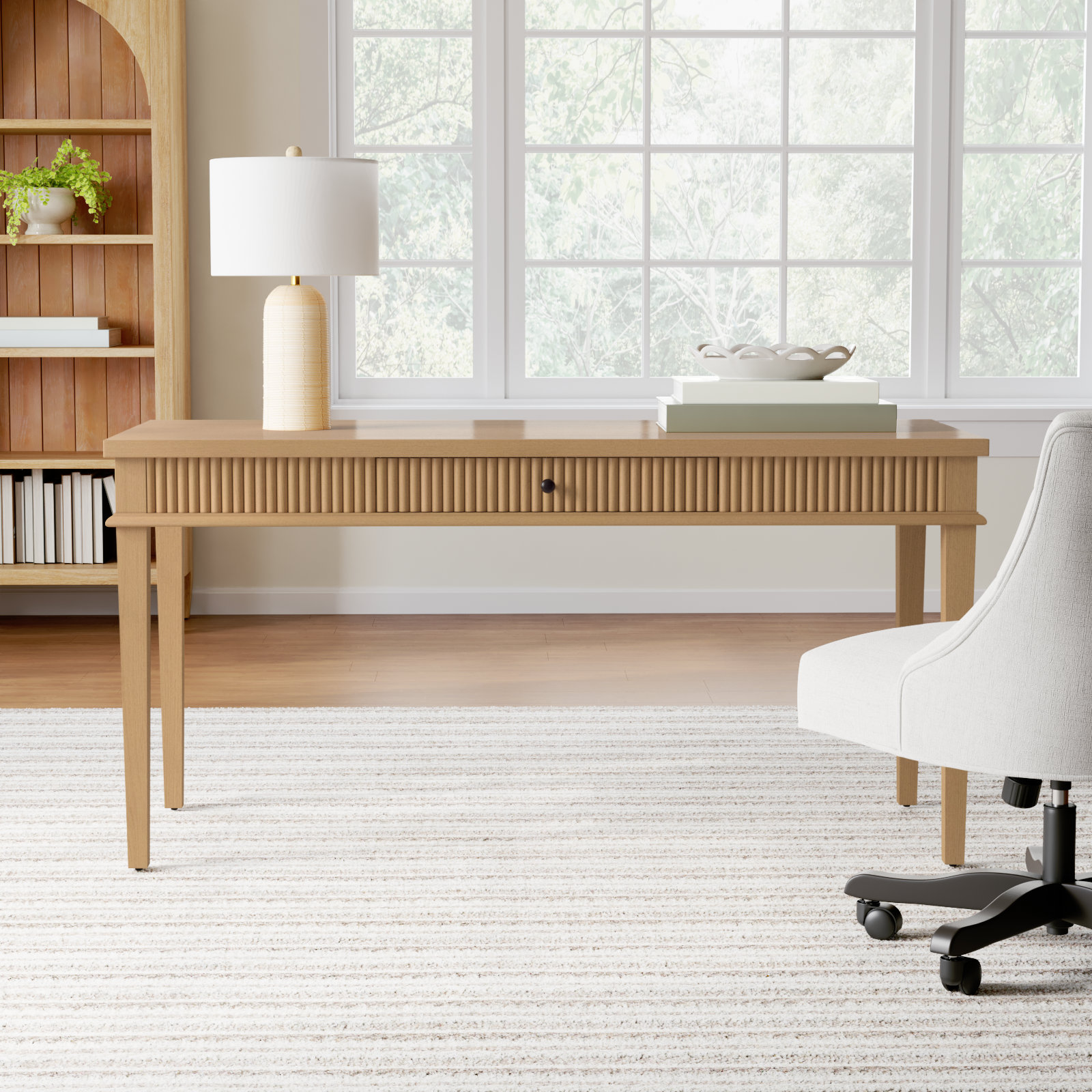 Haden 60" Writing Desk, Oak