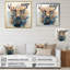 «Deer Abstracted Antler - Deer», reproduction d'art sur toile encadrée-78134763-121816406
