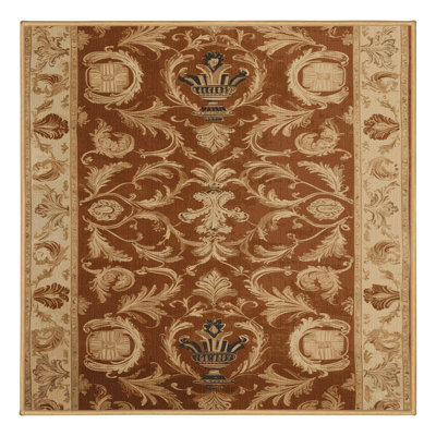 Tapis brun français lavable à la machine