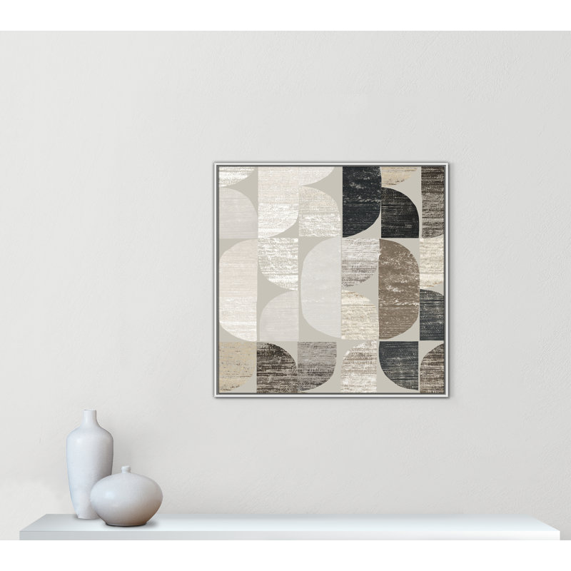 Shape and Form I - Square Version Print par Tom Reeves, H 37,5 po x l 37,5 po, Blanc
