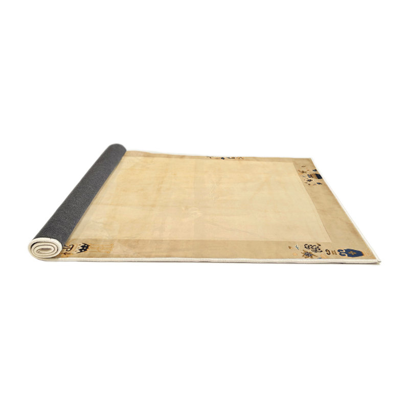 Surface beige contemporaine tapis, Rond 4 pi
