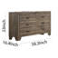 Commode double 6 tiroirs Louria