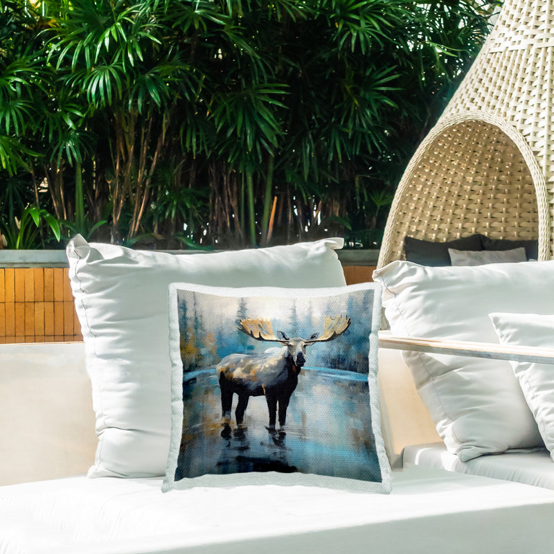Abstract Outdoor Throw Pillow