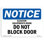 Elevator Equipment Room Do Not Block Door Sign