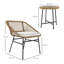 2 - Person Wicker Patio Dining Set with Round Table